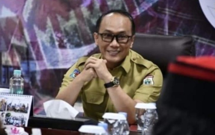 Pj Gubernur Sulbar Prof Zudan Arif Fakrulloh saat pimpin apel pagi secara virtual, Senin (3/7)