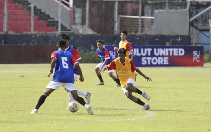 Seleksi pemain Tim Nasional U-17 di Kota Manado, Sabtu (29/7)