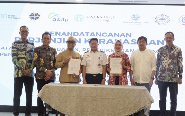 Peluncuran Dasboard Ferizy bersama operator kapal, Jakarta, Kamis (10/8)