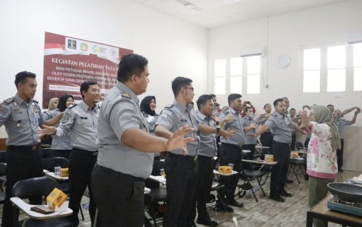 Pelatihan tata boga di Lapas Pemuda Kelas IIA Tangerang, Selasa (22/8)