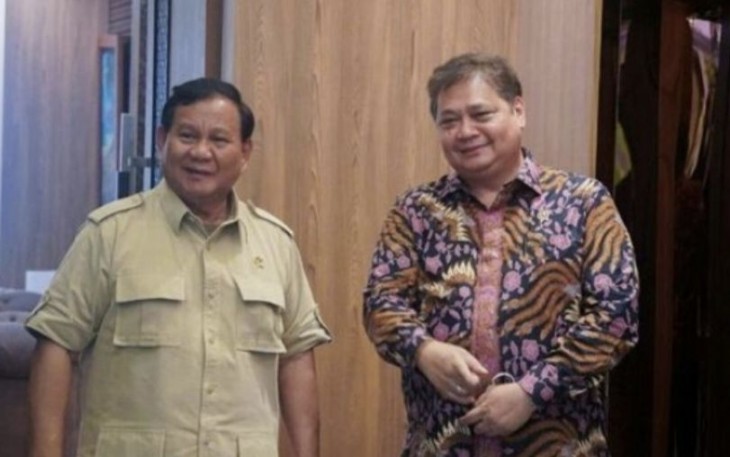 Prabowo Subianto dan Airlangga Hartarto 