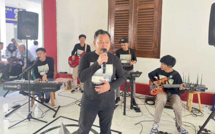Penampilan memukau Lagoon Band di Kanwil Kemenkumham Banten, Rabu (27/9)
