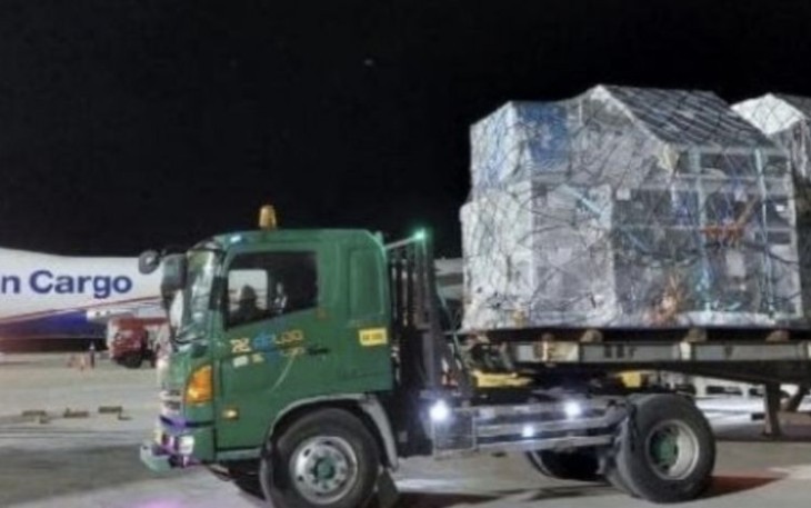 111 Ton Logistik MotoGP Mandalika dari Pesawat Nippon Cargo Airline, Selasa (3/10)