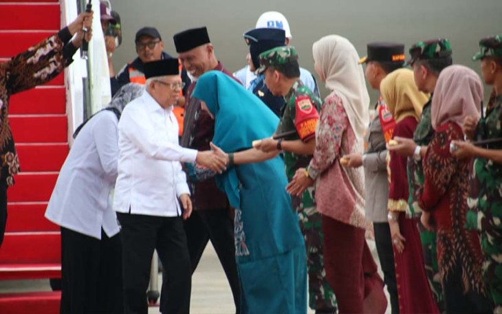 Pangdam I/BB saat sambut Kedatangan Wapres RI di BIM