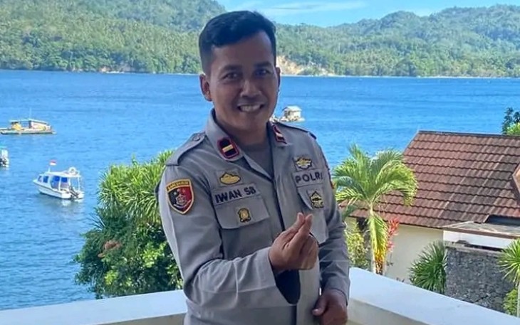 kasih Humas Polres Bitung Ipda Iwan Setyabudi