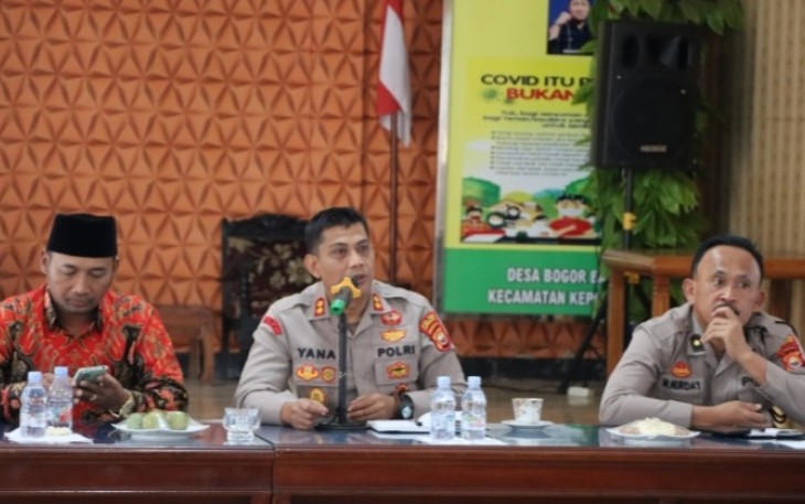 Kapolres Kepahiang saat memberikan sambutan