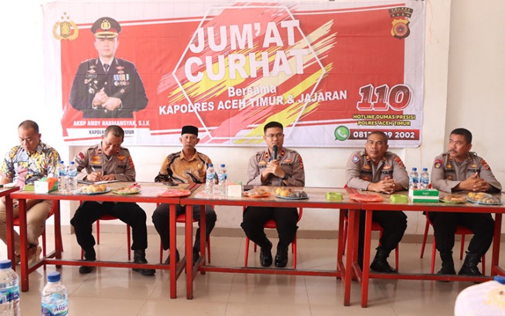 Jumat Curhat Polres Aceh Timur