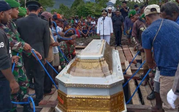Pemakaman Wakil Bupati Yalimo