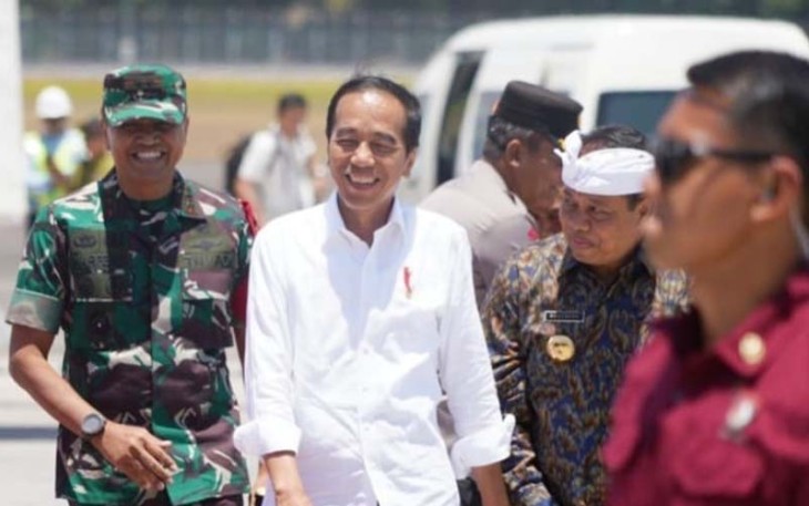 Pangdam IX/Udayana saat turut menyambut kedatangan Presiden RI di Bandara Internasional I Gusti Ngurah Rai, Kabupaten Badung, Provinsi Bali, Sabtu (23/9/2023) kemarin.