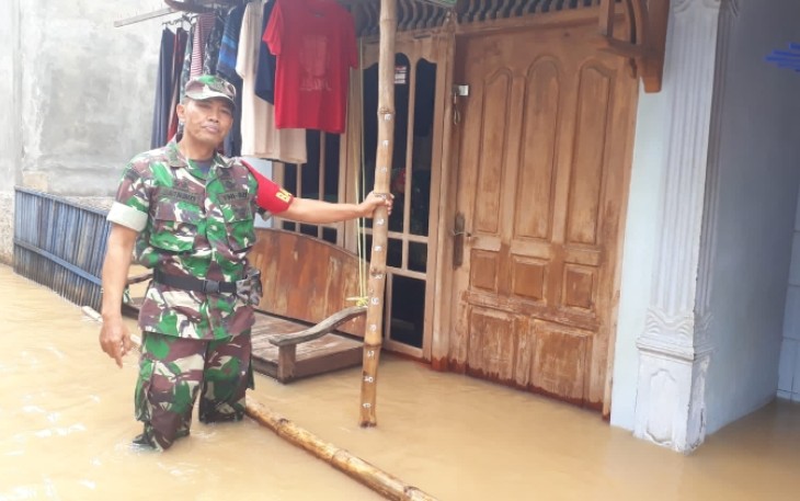 Kondisi banjir di Desa Gajahmati Pati