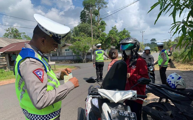 Hari ke 5 Operasi Seligi Satlantas Polres Lingga