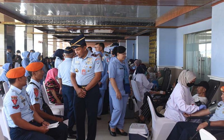 Donor Darah di Lanud HSN