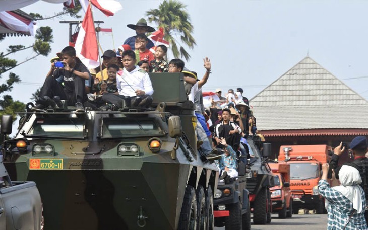Semarak Upacara HUT Ke-78 TNI Korem 041/Gamas