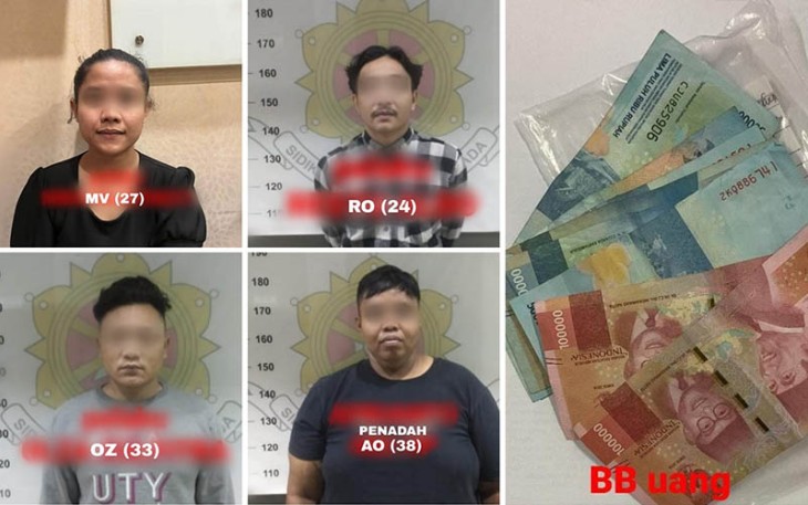 Tersangka dan barang bukti saat diamankan