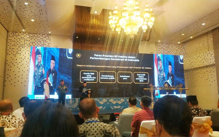 Wakil Presiden Ma'ruf Amin saat membuka acara