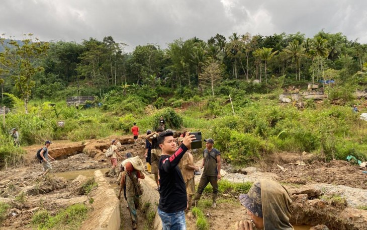 Datangi Lokasi, Satreskrim Polres Lebong Tindaklanjuti Dumas Dugaan Pencurian Ampas Emas PT TME 