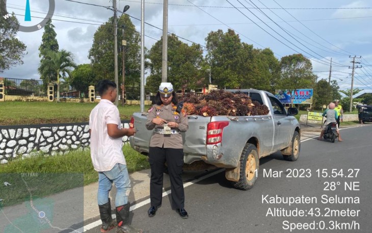 Satlantas Polres Seluma Mulai Tindak Kendaraan ODOL