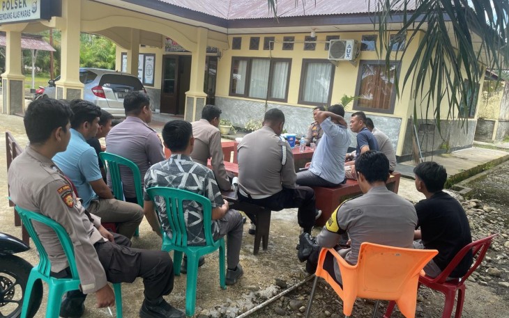 Polsek Semidang Alas Maras Laksanakan Anev Mingguan