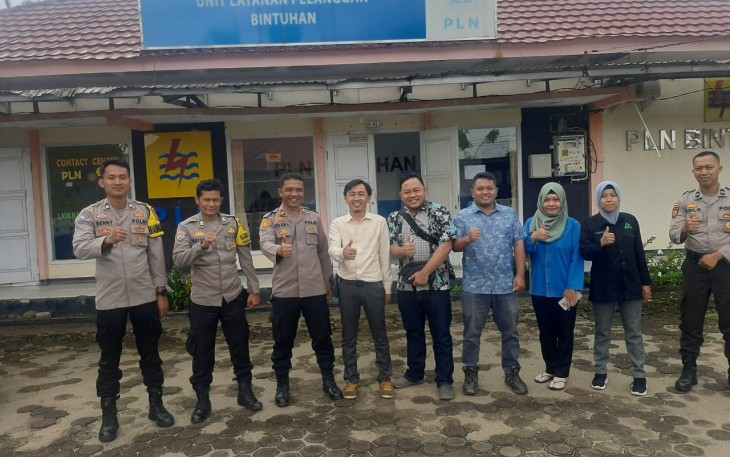 Kapolsek Kaur Selatan Sambangi Kantor PLN Bintuhan