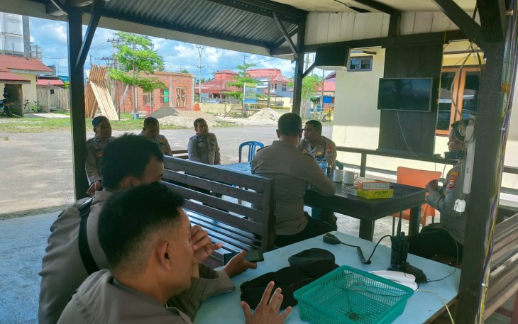 Kabag SDM Polres Mukomuko Kunjungan Ke Polsek Mukomuko Selatan
