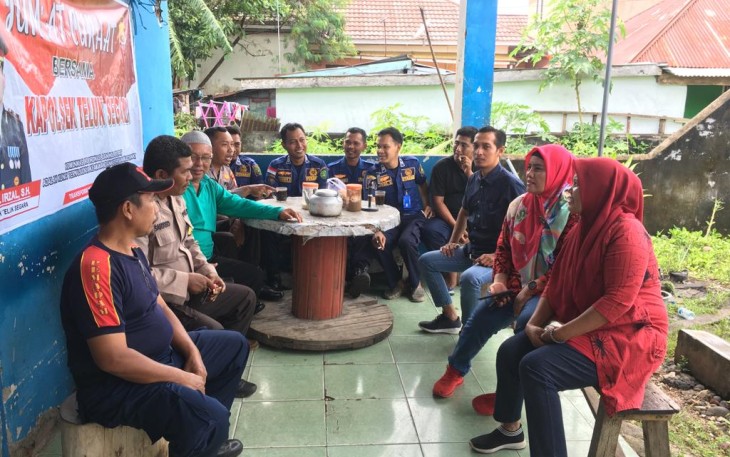 Jumat Curhat Polsek Teluk Segara Digelar Bersama Petugas PBK dan Warga Kampung Kelawi