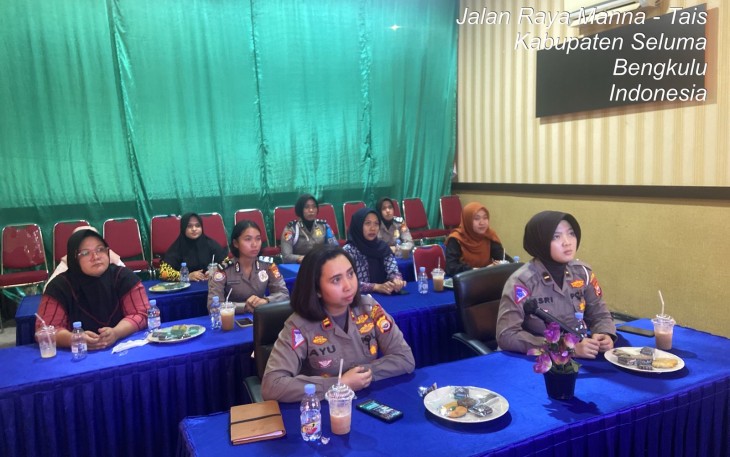 Polwan Polres Seluma Terima Arahan Dari Karo SDM Polda Bengkulu