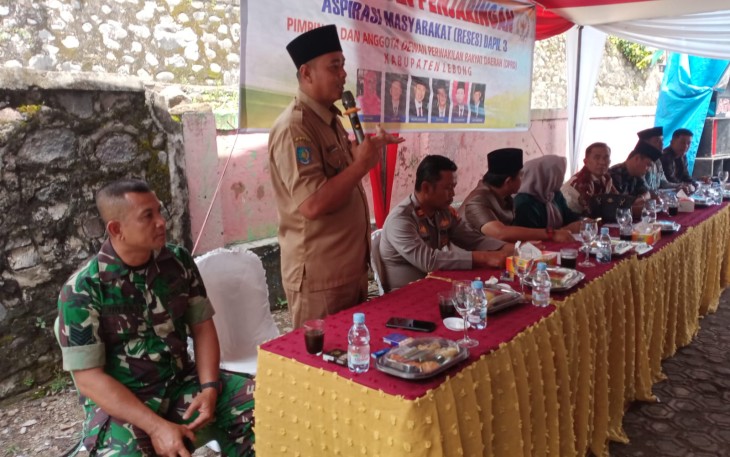 Kapolsek Lebong Selatan Hadiri Reses Anggota Dewan Dapil 3