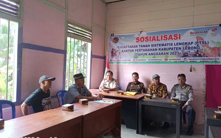 Kanit Binmas Polsek Lebong Utara Hadiri Sosialisasi PTSL