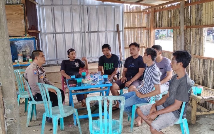 Bhabinkamtibmas Polsek Kota Manna Berikan Arahan ke Anggota OPEK 