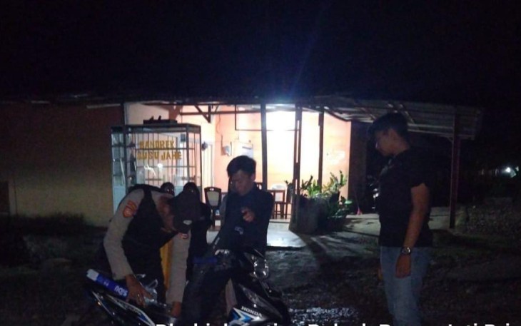 Polsek Taba Penanjung Polres Benteng saat Gelar KRYD Cegah Tindak Pidana