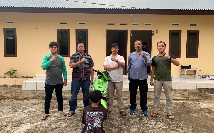 Pelaku Saat Diamankan Polsek Muara Bangkahulu 