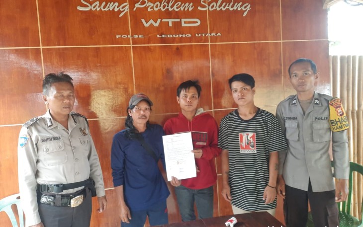 Problem Solving, Bhabinkamtibmas Polsek Lebong Utara Mediasi Dua Pihak Bertikai