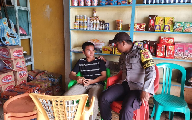 Sambang, Bhabinkamtibmas Ajak Warga Wujudkan Kamtibmas Kondusif
