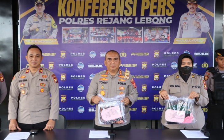 Polres Rejang Lebong saat press release