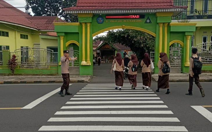  Polsek Curup Melaksanakan Kegiatan Pengaturan Strong Point