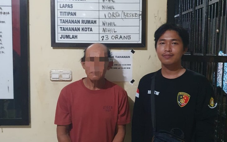 Pelaku Saat Diamakan Oleh Personel Polres Bengkulu Selatan