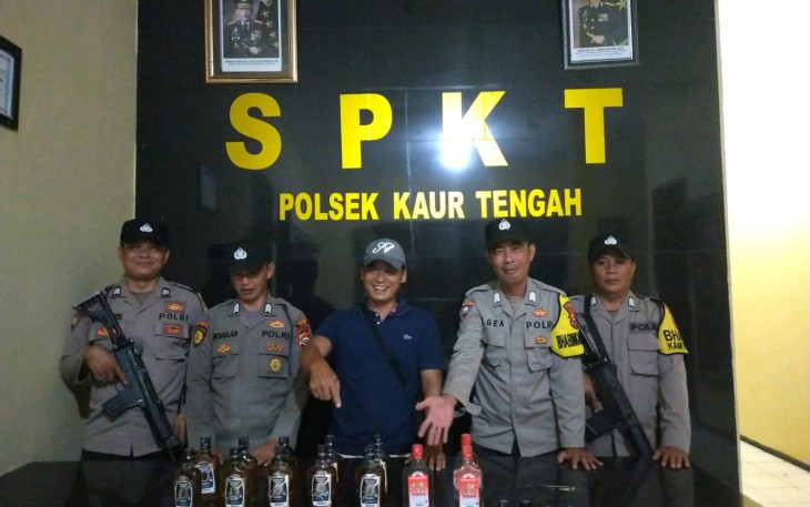 Polsek Kaur Tengah Sita Belasan Miras