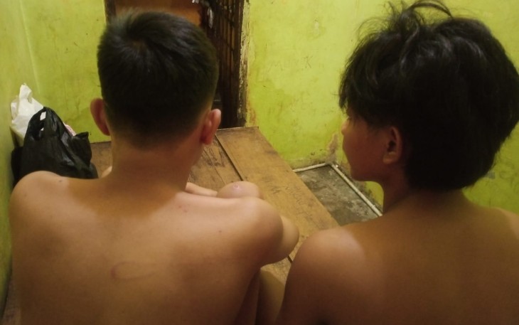  Pelaku Saat Diringkus Polsek Teluk Segara