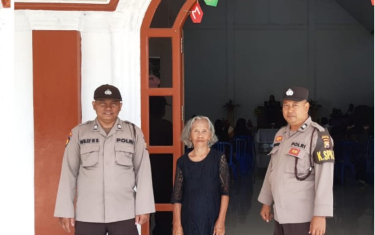 Laksanakan Pengamanan Ibadah Gereja Pada Minggu Pagi Jadi Rutinitas Polsek Padang Jaya
