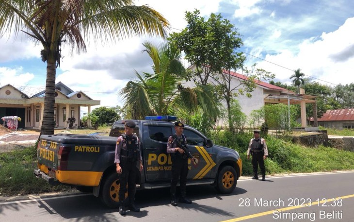 Sat Samapta Polres Rejang Lebong Laksanakan Patroli Rutin di Jalan Lintas Curup – Lubuk Linggau