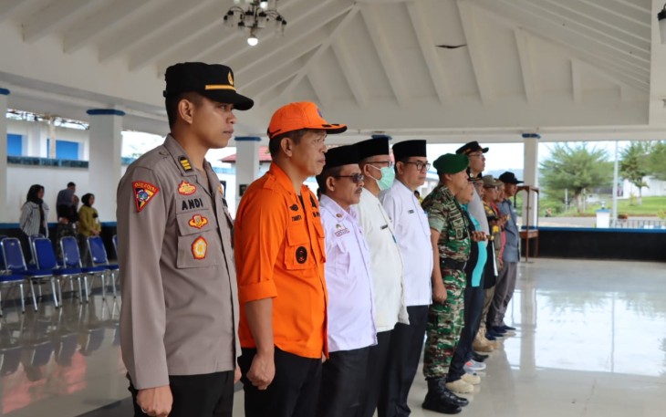 Kabag Ops Polres Lebong Hadiri Apel Siaga Bencana