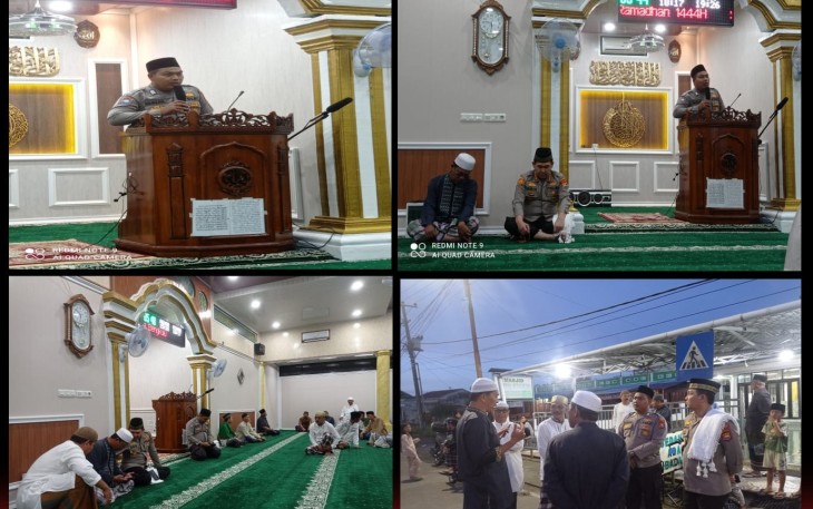 Kapolresta Bengkulu Safari Subuh di Masjid Baitul Makmur 