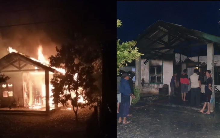 Poslek Manna, Damkar dan Warga Padamkan Kebakaran Rumah Warga