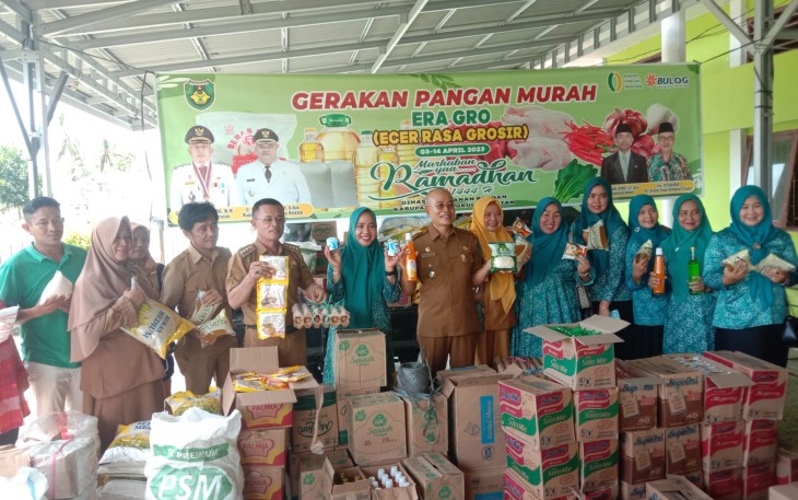 Polsek Pino Raya Berikan Pengaman dan Monitoring Gerakan Pangan Murah ERA GRO 