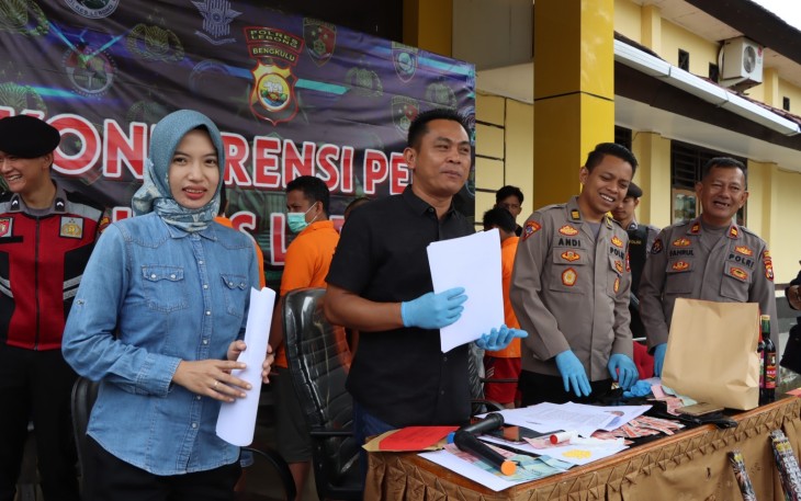 Polres Lebong saat press release
