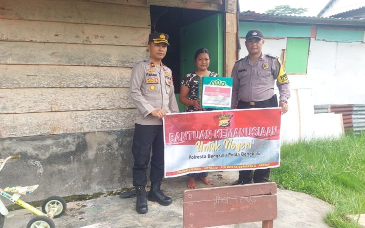 Polresta Bengkulu Kembali Salurkan Bansos kepada Warga di Beberapa Kecamatan