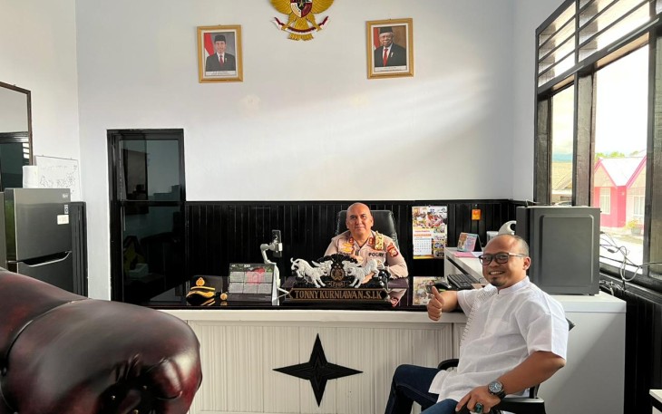 Kapolres Rejang Lebong Terima Kunjungan Ketua SMSI Bengkulu