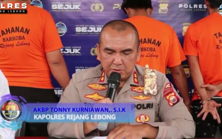 Polres Rejang Lebong saat press release