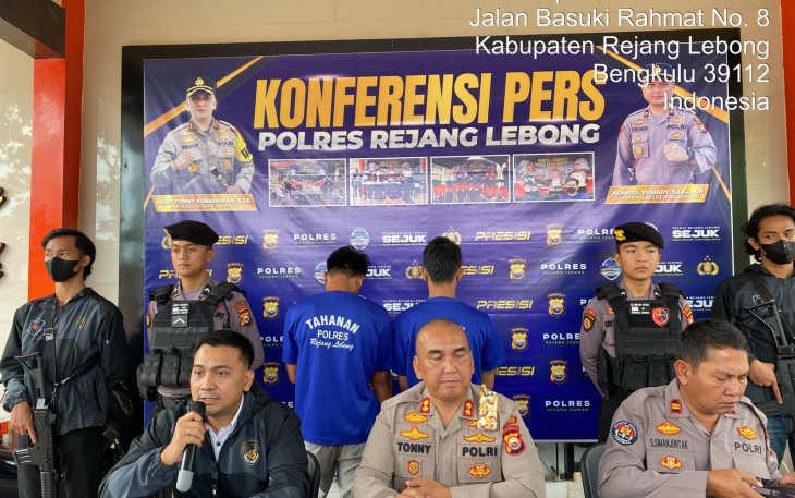 Polres Rejang Lebong saat press release
