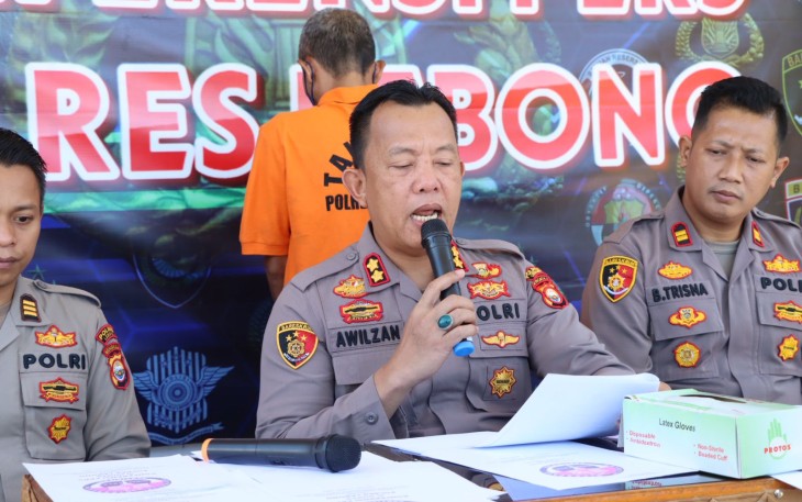 Polres Lebong saat press release